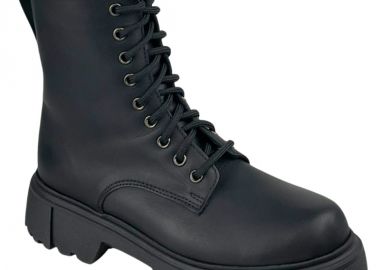 Γυναικεία Δερμάτινα Μποτάκια | Υφαντίδης | 101211 | Μαύρο - Υφαντίδης - 